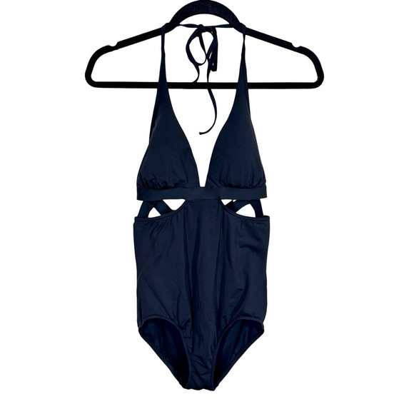 Anthropologie Seafolly Active Halter Cutout One-Piece Bathing Suit AU14/US10 - Picture 8 of 15